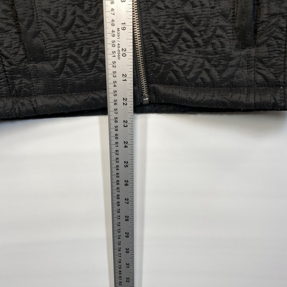 Effeti Moda Quilted Jacket Size Small Black - Picture 4 of 7